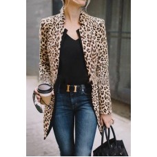 women's leopard print fashion casual jacket HE1607-04-02