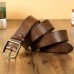 Men Genuine Leather 105 110 115 120 125 130cm Retro First Layer Cowhide Copper Pin Buckle Jeans Suits Belt With Punch