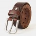 Men Genuine Leather Cowhide Hollow 110 115 120 125 130CM Retro Casual Pin Buckle Breathable Jeans Suits Belt